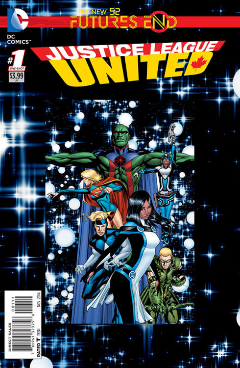 Covers to JUSTICE LEAGUE UNITED: FUTURES END #1 by Writer: Jeff Lemire Penciller: Jedd Dougherty Ink