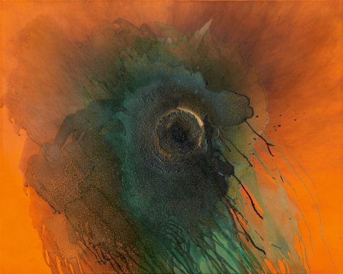 Otto Piene (German, 1928-2014, b. Laasphe, Westphalia, Germany) - Flora, 2000-2002, Oil, Traces of F