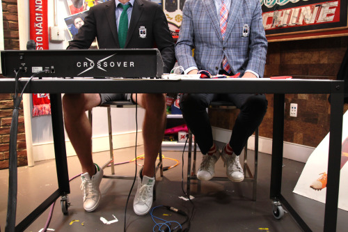 Blazers on the top, party on the bottom. The MIB SHOW tonight at 10pm ET on @NBCSports. #WeHaveLegs&