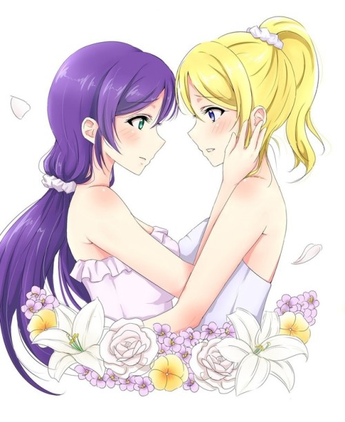 ✧･ﾟ: *✧ Wedding at the Garden of Glass ✧ *:･ﾟ✧♡ Characters ♡ : Nozomi Tojo ♥ Eli Ayase♢ Anime ♢ : Lo