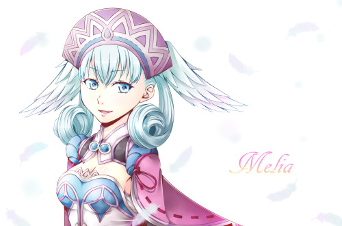 video-game-heroines:  「頑張れ、私がついている。」 by 猫塚のん