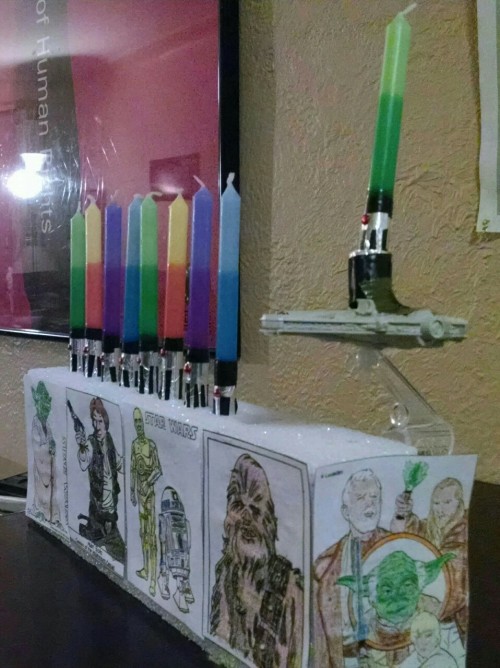 transitionfit: In preparation for Hanukkah, I made this. I’m not really artsy, but I also didn