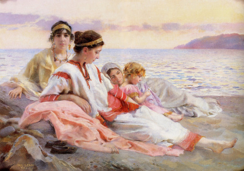 rainlullaby99:  Paul Alexandre Alfred Leroy-Idle Moments ”The Twilight Greek”