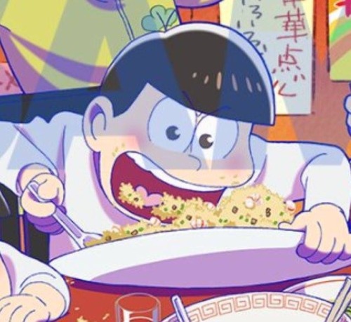 kirakirasprinkles:Osomatsu “always stuffing his face” Matsuno ♡