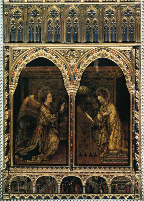 ars-videndi: Jacopo Bellini (Venetian, active 1424–70), Annunciation, 1444. Chiesa di Sant'Ale