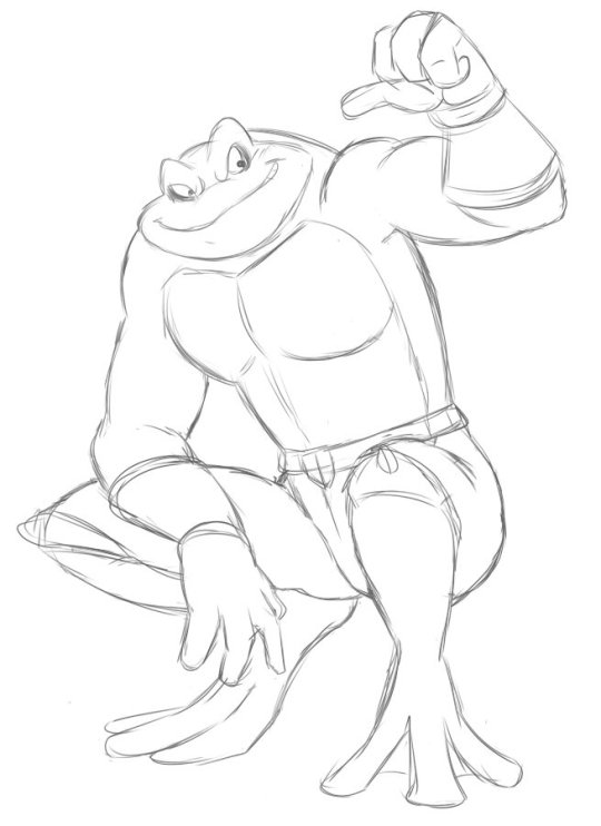 Another Battletoads sketch, this time it’s Zitz. The toads all have such unique and interesting anatomy that they’re a blast to practice.