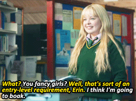 booasaur:Derry Girls - 1x06 - “Michelle’s running around saying it’s her. That she wrote the story. 