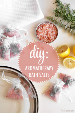 thechicsite:  Aromatherapy Bath Salts are