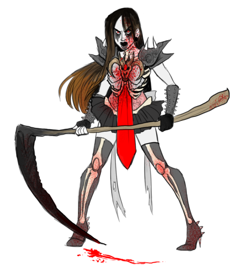 thesanityclause: damnitfeelsgoodtobeafangirl: A Death Metal Magical girl to go along with my viking 