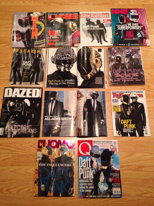 My Small Daft Punk Magazine Collection At The Moment.