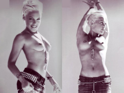 daunt-lesss:  hell-kitten:  this woman is so fucking hot. &lt;3Â   Reblogging again because my blog can never have enough P!nk boobage. 