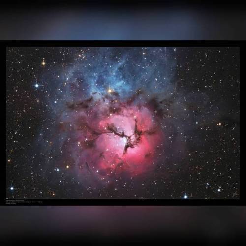 A Beautiful Tripod #nasa #apod #trifidnebula #m20 #emissionnebula #reflectionnebula #darknebula #gas #dust #stars #constellation #sagittarius #interstellar #milkyway #galaxy #space #science #astronomy