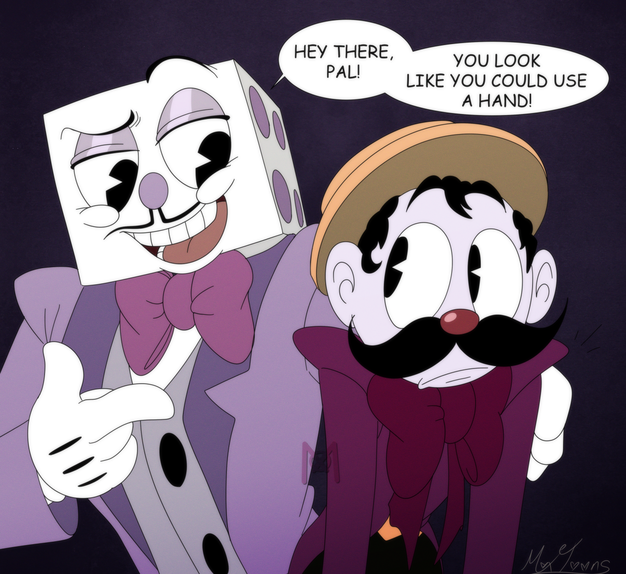 Right Hand Man (King Dice x Devil) - Fan Art / Announcement - Wattpad