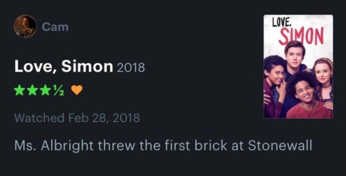 chrisandfem:some of my favorite reviews of Love, Simon (2018) so far