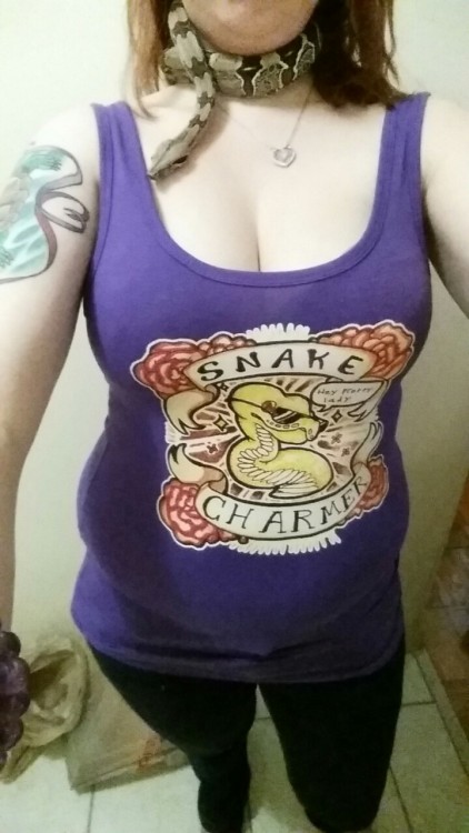 xxxkyrareaperxxx:Got my new Snake Charmer shirt by william-snekspeare in the mail today from customi