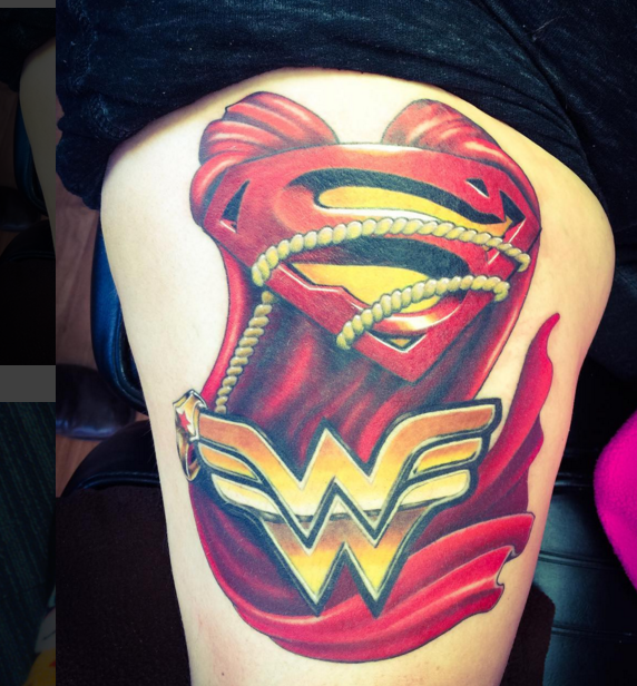 Hell Yeah Superman-n-Wonder Woman • #superman #wonderwoman #tattoo...