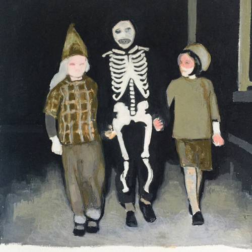 Mercedes Helnwein (Austrian-Irish, b. 1979, Vienna, Austria) - Skeleton, 2015  Paintings: Oil Pastel