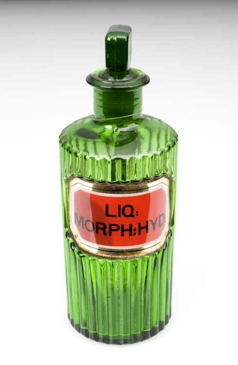 LIQ: MORPH. HDY, Morphine, unknown date.The name refers to Morpheus, the ancient Greek god of dreams