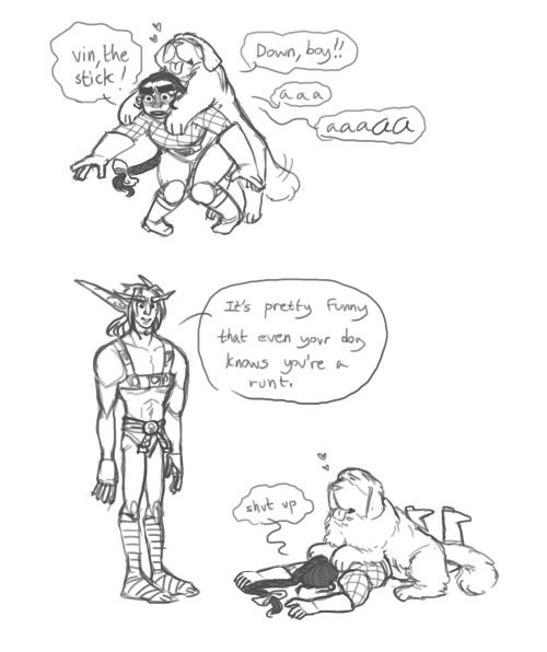 buttart: i can’t stop thinking about Ana’s pets (vincent belongs to her family) (also obviously the hot nelf belongs to thepirateking) 