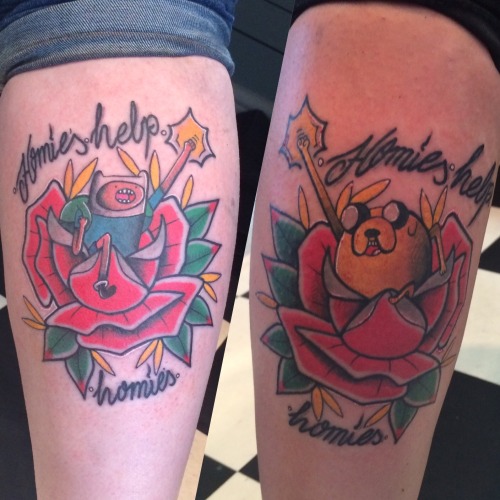 fuckyeahtattoos:  My best mate and I got adult photos