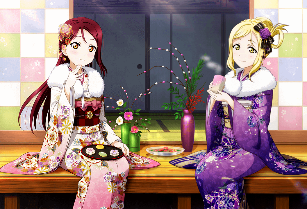 metalmari:  Riko &amp; Mari Haregi SSR (unidlz.) - stitched &amp; redrew