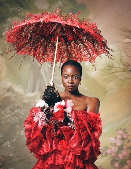 rodarte:Danai Gurira in Rodarte FW18.