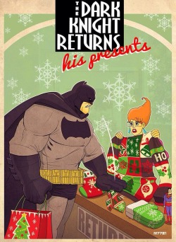 berkeleyplace:  IT’S WITHIN 30 DAYS AFTER CHRISTMAS Still time for returns! The Dark Knight Returns…his presents by Marco D’Alfonso 