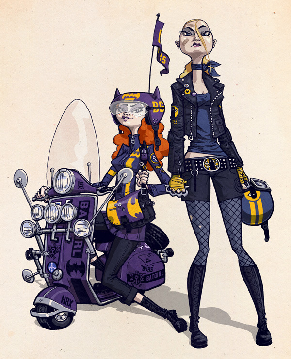 Rory Phillips Pits David Bowie Against Killer Kaiju And Redesigns The Birds Of Prey As A Scooter Gang [Art]
By Lauren Davis
Rory Phillips has plenty of thoughtful—and sometimes funny—approaches to character design and redesign. He casts Wonder Woman...