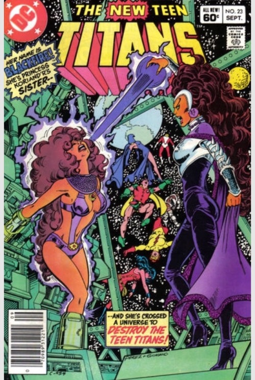 pat1dee: New Teen Titans #23 September 1982 Cover by George Perez and Dick Giordano