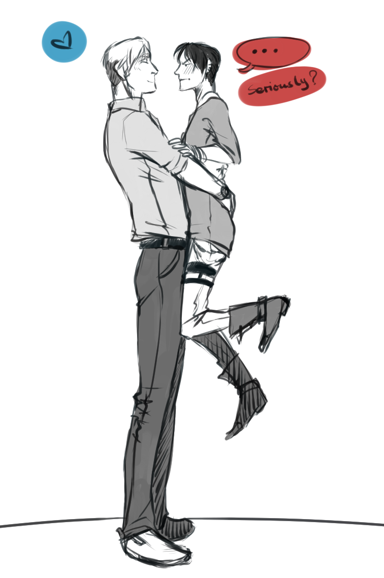 last-heroine:  bad pickup lines the second, this time eruri I’M SORRY, THE JOKE