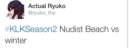 makaiwars:  This was overdue- Part 4 of tweets from the parody Ryuko twitter! +1 from a really great parody SenketsuPart 3