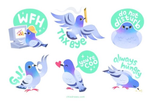 New 4x6” sticker sheet! Add some bird flair to yo stuff They’re up in my shop and will s