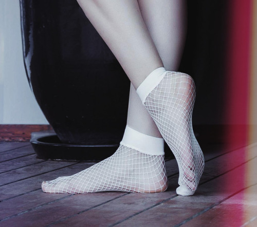 discreetdreams:Fishnet socks shoot from the summer