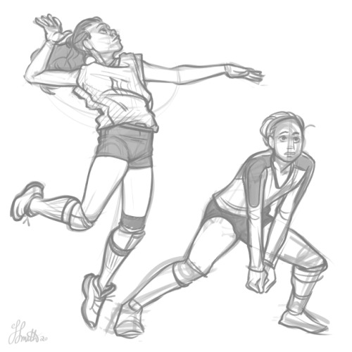 Just some gesture practice!  Fun fact about me: I used to play volleyball in middle school, and in 6