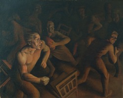 Māris Ārgalis (Latvian, 1954-2008), Trauksme [Alarm], C.1971. Oil On Canvas, 90