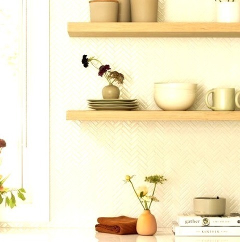 San Francisco Great Room KitchenExample Of A Large Danish U-shaped Light Wood Floor And Brown Floor Open