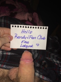 randysellfanclub:Check out Randy’s Fan Club and join to become a card carrying member of Randy’s Fan Club! All fan submissions are welcome!Randy makes me precum.