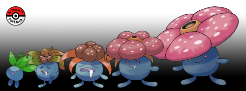 inprogresspokemon:#043.5 - Oddish remain semi buried during the day, exposing only their leaves to r