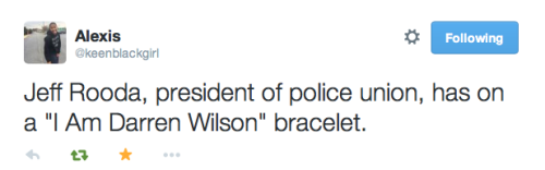 justice4mikebrown:January 28Jeff Roorda, Missouri State Representative and head of the STL Police Officers Association, wears “I Am Darren Wilson” bracelet and shoves woman during the #CivilianOversight/Public Safety Committee meeting. Livestreams