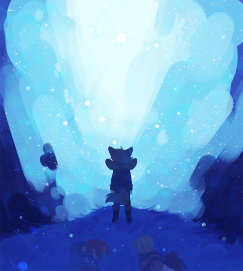 i wanted to try painting again so i drew sirius ofc :3
