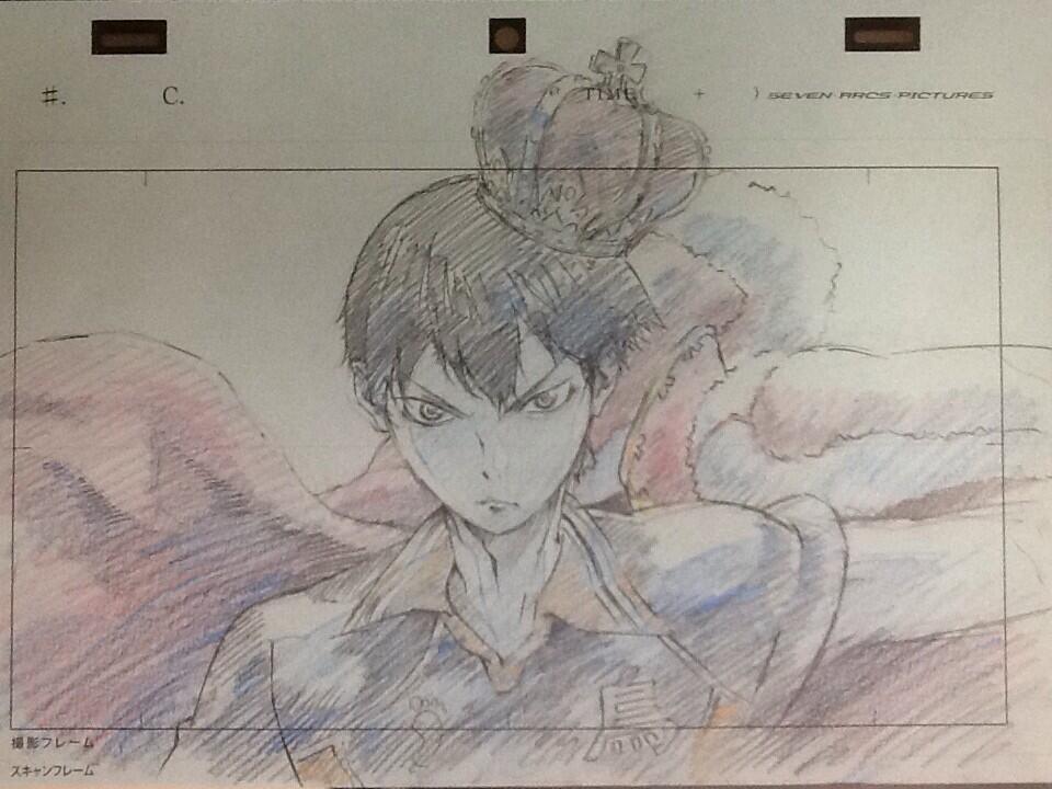 yoshi-x2:  Kageyama drawing progress by Katsuya Kikuchi. 