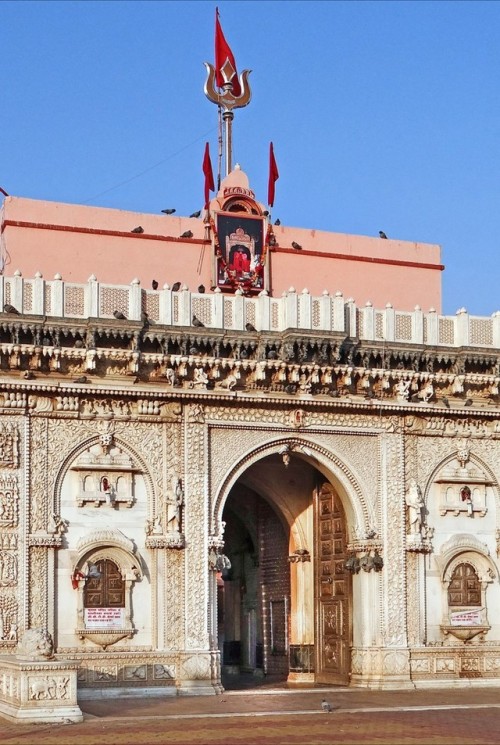 omgindiablog: Facade of Karni Mata Temple, Deshnoke, Rajasthan The mystic Karni Mata is considered b