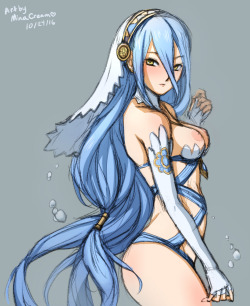 minacream:  Daily Sketch - Azura Commission meSupport me on Patreon 