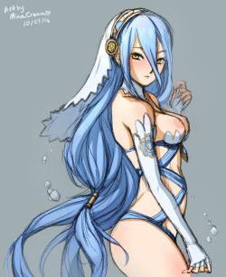 minacream:  Daily Sketch - Azura Commission