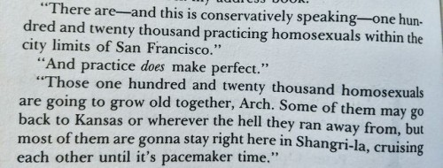 this was hard to read in a book from 1980 (more tales of the city), even if it was in the context of