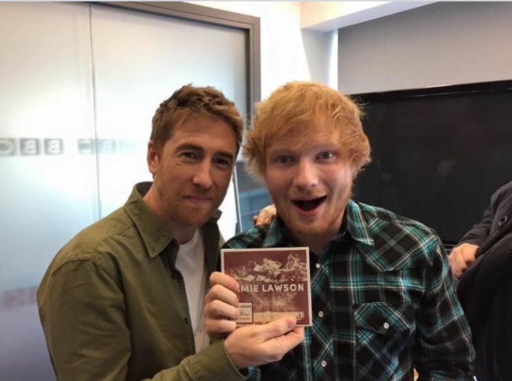 shermination-squad:  Jamie and Ed holding a copy of Jamie’s new album! They’re