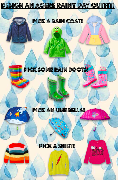 buttercupagere:Pick an agere rainy day outfit! Suggested by anon.I’d ...