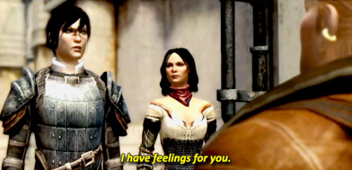 incorrectdragonage: Varric: I have feelings for you.Hawke: I have feelings for you.Narrator: The fee