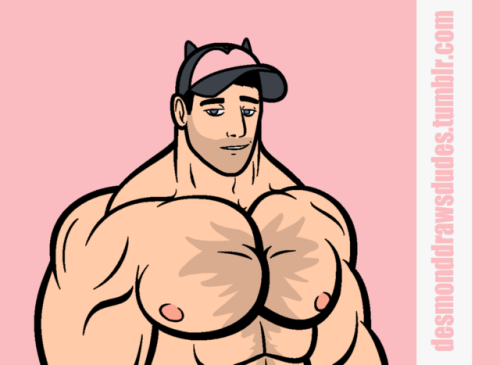 mattdrawsmen: desmonddrawsdudes:  I think I like my new way of doing chest hair SOOOO much better~! I decided to tweak my style a bit because while my boyfriend is the one who taught me and I still have a few traces of his style in my stuff, I wanna kinda