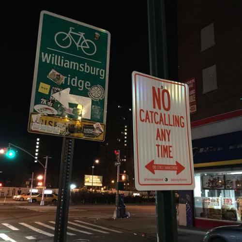 hara-kiri:  andoutcamethewolf:  infamyjunkie:  micdotcom:  These brilliant “No Catcalling” signs are popping up around NYC   These are fucking retarded. Brilliant in that they’re finding any and every reason to manipulate people’s freedom and